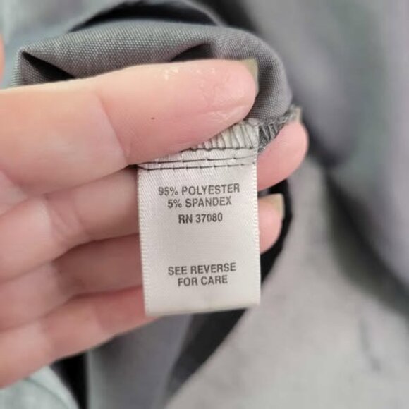 Cato Woman Plus Gray Button Up Long Sleeve Collared Shirt 18 20W Career Workwear - Picture 6 of 7